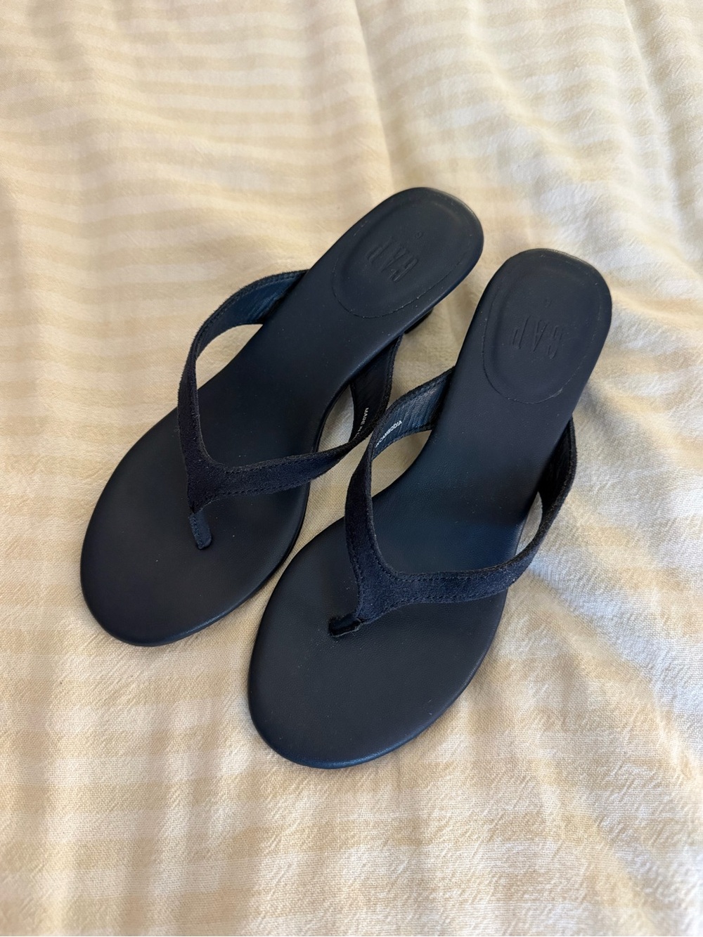 GAP Navy Women's Thong Sandal Heels